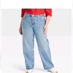 Women's 17 Mid-Rise 90's Baggy Jeans - Universal Thread Blue 17